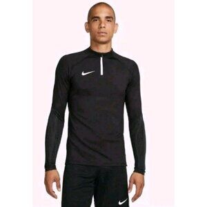 NWT NIKE DRI FIT STRIKE MEN DRILL TOP SHIRT 1/4 ZIP DR2294-010 Sz XL Slim Black